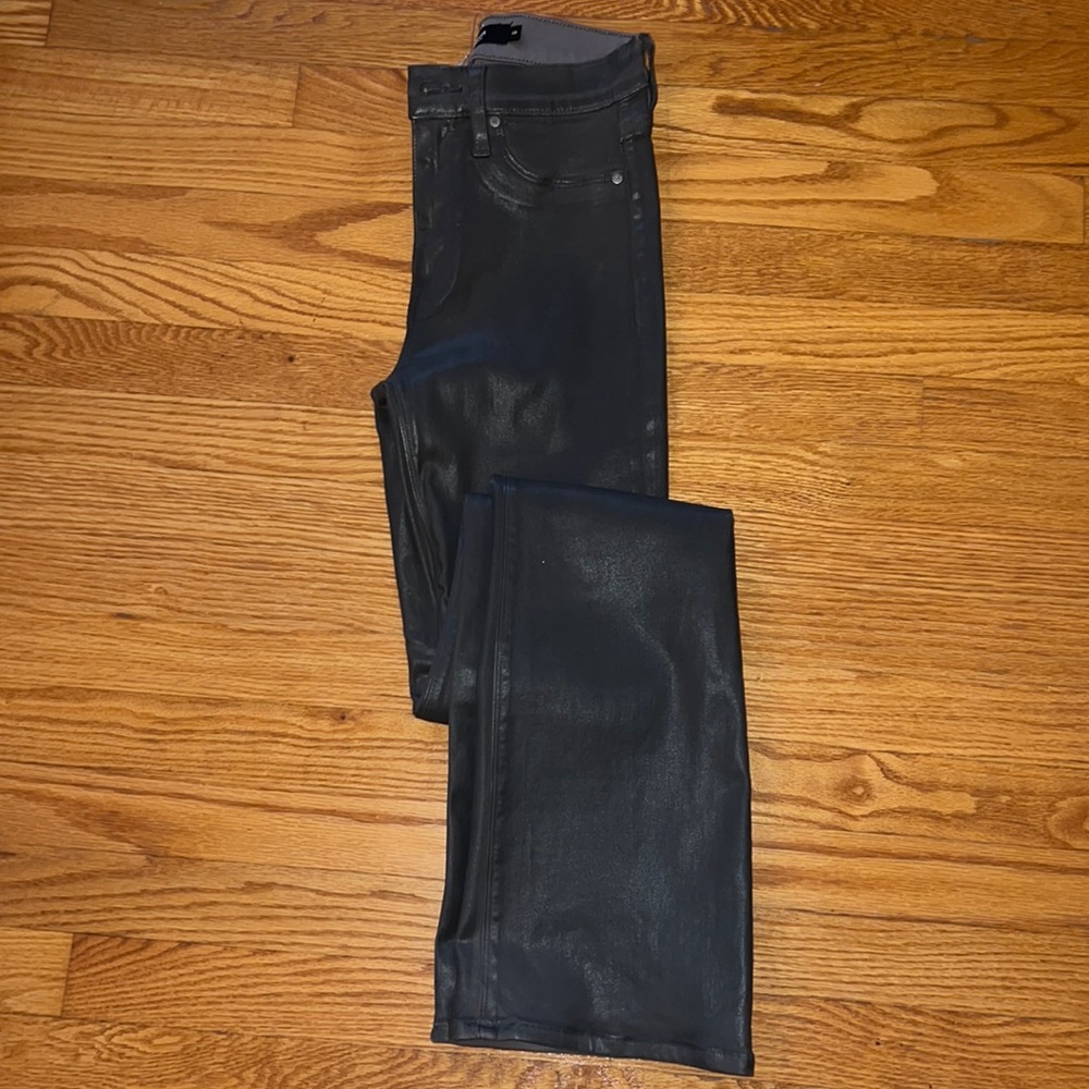 Hudson coated flare pants